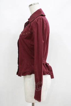 画像2: Innocent World / ローズケミカルレースブラウス S ボルドー H-25-05-29-041-IW-BL-NS-ZH