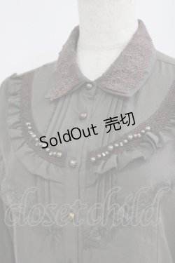 画像4: axes femme / ヨーク切替ブラウス M カーキ H-25-05-29-043-AX-BL-NS-ZH