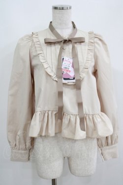 画像1: FLC / MINA*ペプラムブラウス S ベージュ H-25-05-29-046-LO-BL-NS-ZH