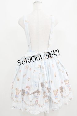 画像3: metamorphose / くまちゃんのBakery cafeエプロンスカート Free サックス H-25-05-29-006-ME-SK-NS-ZH