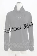 axes femme / 袖ギャザートップス M ブラック H-25-05-29-059-AX-TO-NS-ZH