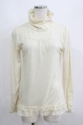 axes femme / 袖ギャザートップス M 生成り H-25-05-29-061-AX-TO-NS-ZH