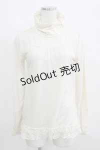 axes femme / 袖ギャザートップス M 生成り H-25-05-29-061-AX-TO-NS-ZH