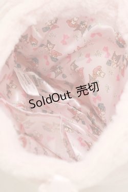 画像3: Maison de FLEUR / マイメロディフリルハンドルトートバッグ  ピンク H-25-05-29-063-LO-BG-NS-ZH