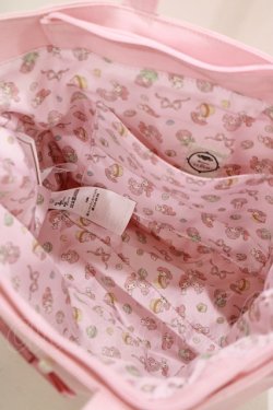 画像3: Maison de FLEUR / My Melody パールサイドポケットSトート  ピンク H-25-05-29-065-LO-BG-NS-ZH