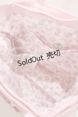 画像3: Maison de FLEUR / My Melody パールサイドポケットSトート  ピンク H-25-05-29-065-LO-BG-NS-ZH