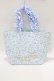 画像1: Maison de FLEUR / シナモロールフリルハンドルトートバッグ  サックス H-25-05-29-067-LO-BG-NS-ZH (1)
