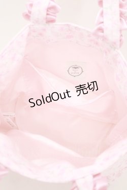 画像3: Maison de FLEUR / マイメロディフリルハンドルトートバッグ  ピンク H-25-05-29-068-LO-BG-NS-ZH