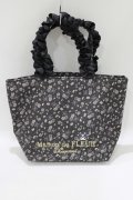 Maison de FLEUR / クロミ フリルハンドルトートバッグ  ブラック H-25-05-29-069-LO-BG-NS-ZH