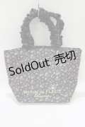 Maison de FLEUR / クロミ フリルハンドルトートバッグ  ブラック H-25-05-29-069-LO-BG-NS-ZH