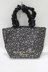 Maison de FLEUR / クロミ フリルハンドルトートバッグ  ブラック H-25-05-29-069-LO-BG-NS-ZH