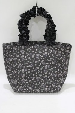 画像2: Maison de FLEUR / クロミ フリルハンドルトートバッグ  ブラック H-25-05-29-069-LO-BG-NS-ZH