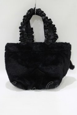 画像2: Maison de FLEUR / クロミ フリルハンドルトートバッグ  ブラック H-25-05-29-070-LO-BG-NS-ZH