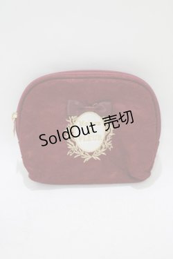 画像1: Maison de FLEUR / レースティッシュケース  ボルドー H-25-05-29-071-LO-ZA-NS-ZH
