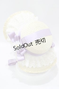 画像2: axes femme kawaii / ロココサマーハット  ラベンダー H-25-05-29-081-AX-AC-NS-ZH