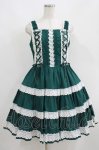 画像1: BABY,THE STARS SHINE BRIGHT / ミルフィーユジャンパースカート Free グリーン H-25-05-29-009-BA-OP-NS-ZH (1)
