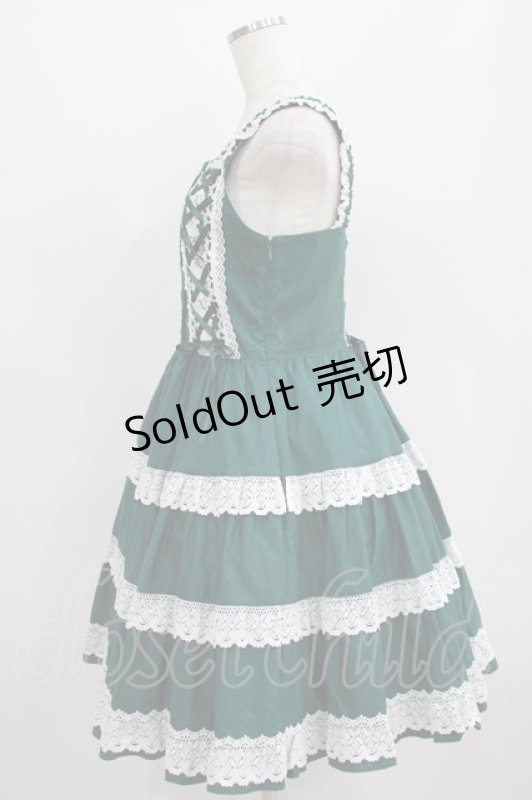 画像2: BABY,THE STARS SHINE BRIGHT / ミルフィーユジャンパースカート Free グリーン H-25-05-29-009-BA-OP-NS-ZH (2)