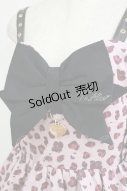 画像4: To Alice / ハートレオパードティアードジャンパースカート L ピンク H-25-05-29-010-LO-OP-NS-ZH