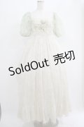 Petit bijou（海外ロリータブランド） / シアーチェックロングワンピースセット M アイボリー/ミント H-25-05-29-002-EL-OP-NS-ZH