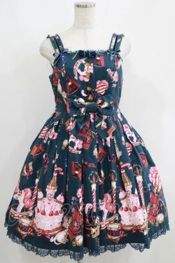 画像1: Angelic Pretty / Holy Night Storyジャンパースカート Free グリーン H-25-05-29-014-AP-OP-NS-ZH