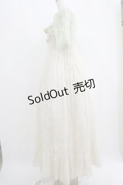画像2: Petit bijou（海外ロリータブランド） / シアーチェックロングワンピースセット M アイボリー/ミント H-25-05-29-002-EL-OP-NS-ZH