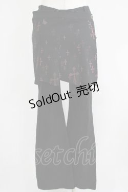 画像3: Ozz On / クロスプリントパンツ  黒×赤 H-25-06-01-024-OO-PA-KB-ZH