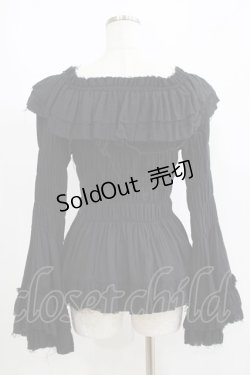 画像3: ATELIER PIERROT / Decay Gauze Blouse  黒 H-25-06-01-030-EL-BL-KB-ZH