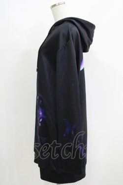 画像2: NieR Clothing / プリントZIPパーカー  黒 H-25-06-01-035-PU-TO-KB-ZH