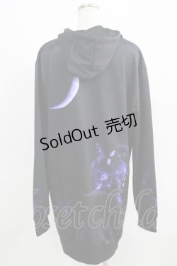 画像3: NieR Clothing / プリントZIPパーカー  黒 H-25-06-01-035-PU-TO-KB-ZH