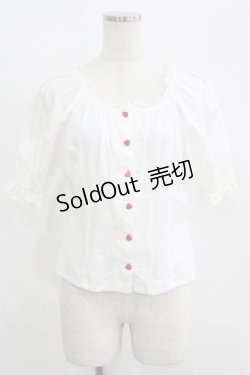 画像1: MILK / スザンナブラウス  白 H-25-06-01-042-ML-BL-KB-ZH