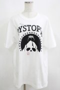 MILKBOY / DYSTOPIA Tee L ホワイト H-25-06-01-045-MB-TO-KB-ZH