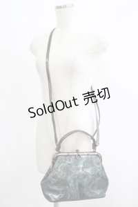 Jean Paul GAULTIER / Vサイバーガマ口2wayバッグ  グリーン H-25-06-01-048-GO-BG-KB-ZH