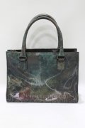 Jean Paul GAULTIER / Vサイバーハンドバッグ  グリーン H-25-06-01-049-GO-BG-KB-ZH