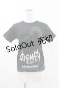 STIGMATA / プリント半袖カットソー XXS 黒 H-25-06-01-1062-GO-TO-KB-ZH