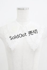 MorunxMuunaStoik / 付け襟  シアーホワイト H-25-06-01-050-EL-ZA-KB-ZH
