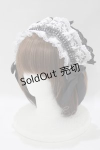 MorunxMuunaStoik / ヘッドドレスクリップ  黒×白 H-25-06-01-055-EL-AC-KB-ZH