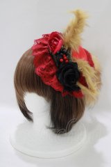 GOTHIC HOLIC / 耳しっぽミニハット  赤 H-25-06-01-057-PU-AC-KB-ZH