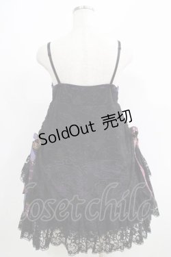 画像3: Qutie Frash / クモメッシュリボンブローチ付ベビードール  黒 H-25-06-01-013-QU-OP-KB-ZH
