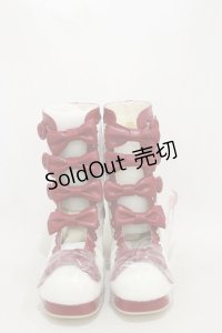 DearMyLove / マイメロディコラボブーツ LL オフ/レッド H-25-06-03-001-EL-SH-NS-ZH