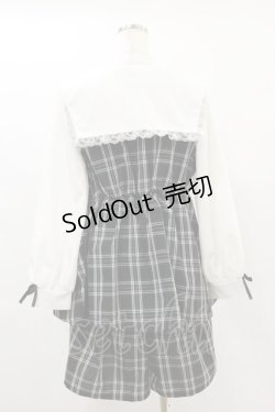 画像2: majoretty / チェックセーラーリボンセットアップ 2L ブラック H-25-06-03-057-LO-OP-NS-ZH
