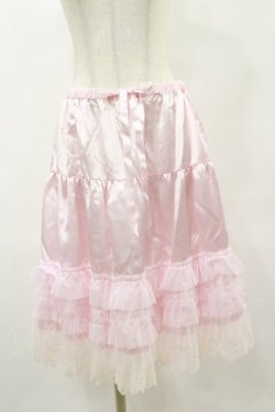 画像1: BABY,THE STARS SHINE BRIGHT / レースフリルペチコート Free ピンク H-25-06-03-066-BA-SK-NS-ZH