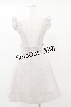 画像2: Ank Rouge / チェック柄フリルサスペンダースカート M ピンク H-25-06-03-067-CA-SK-NS-ZH