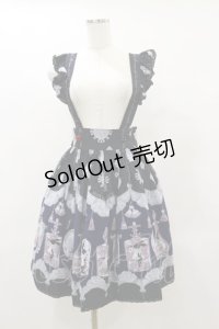 ALICE and the PIRATES / アリスのティアボトル柄エプロンスカート Free ブラック H-25-06-03-071-PA-SK-NS-ZH
