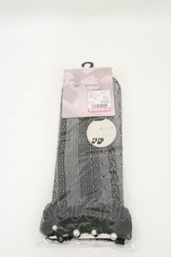 画像1: m petit by misako / AMCSレーシーPLレース  ブラック H-25-06-03-009-LO-ZA-NS-ZH