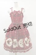 Angelic Pretty / Antique Chocolaterieパールジャンパースカート Free ワイン H-25-06-03-079-AP-OP-NS-ZH