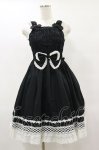 画像1: BABY,THE STARS SHINE BRIGHT / シャーリングプリンセスジャンパースカート Free ブラック H-25-06-03-080-BA-OP-NS-ZH (1)