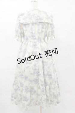 画像2: m petit by misako / トワルドジュイOPハンソデ LL オフ/サックス H-25-06-03-083-LO-OP-NS-ZH
