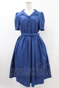 an another angelus / 5分袖開衿ワンピース Free BLUE H-25-06-03-1027-CA-OP-NS-ZH