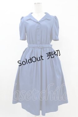 画像1: an another angelus / 5分袖開衿ワンピース Free BLUE H-25-06-03-1027-CA-OP-NS-ZH