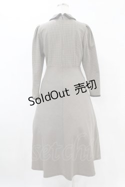 画像2: an another angelus / ダブル釦パイピング使いチェックワンピース FREE ブラウン×ブラック H-25-06-03-1029-CA-OP-NS-ZH